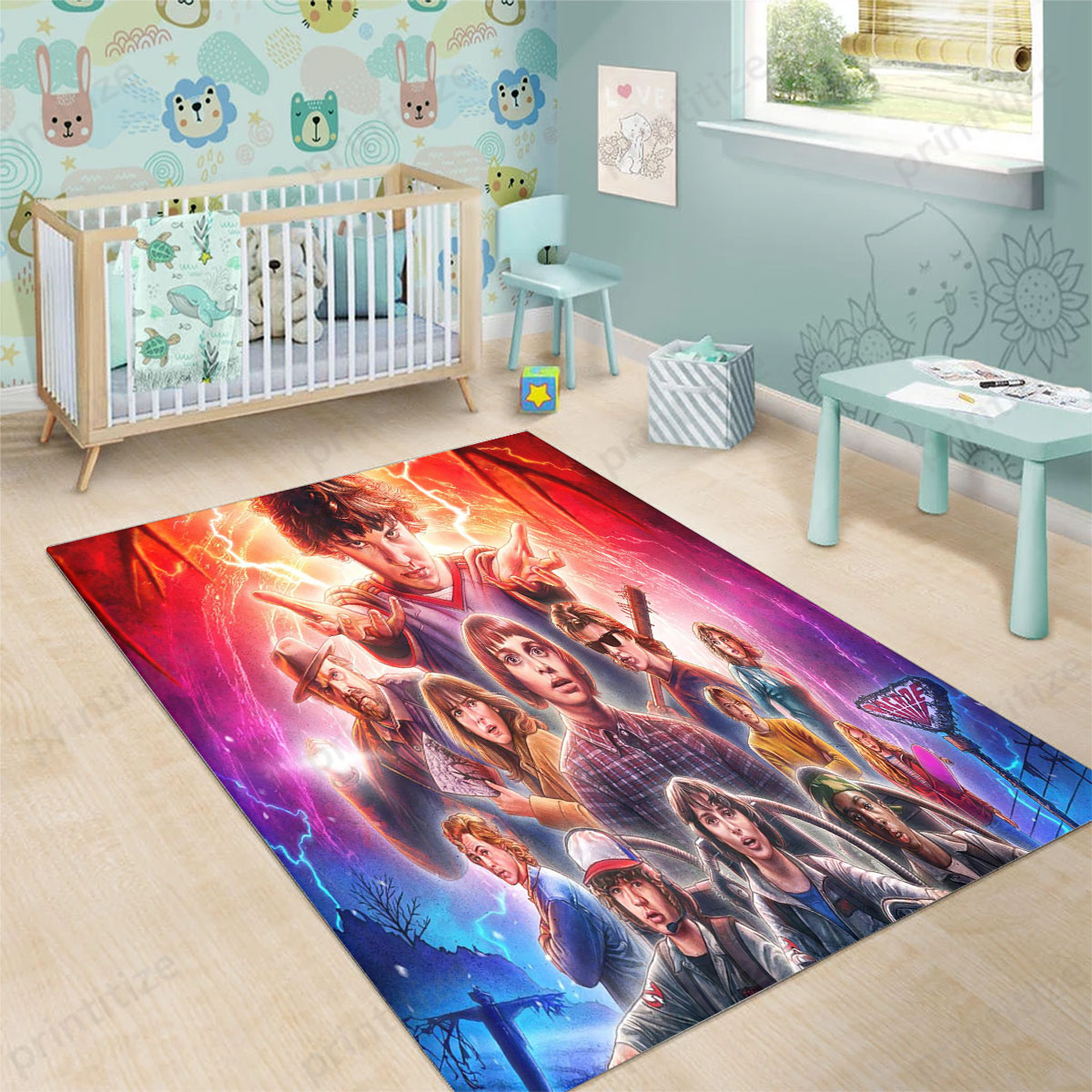 Stranger Things Rug Ideas Buy Movies Tv Shows Stranger Things 3 Premium Rug Online | Free ...