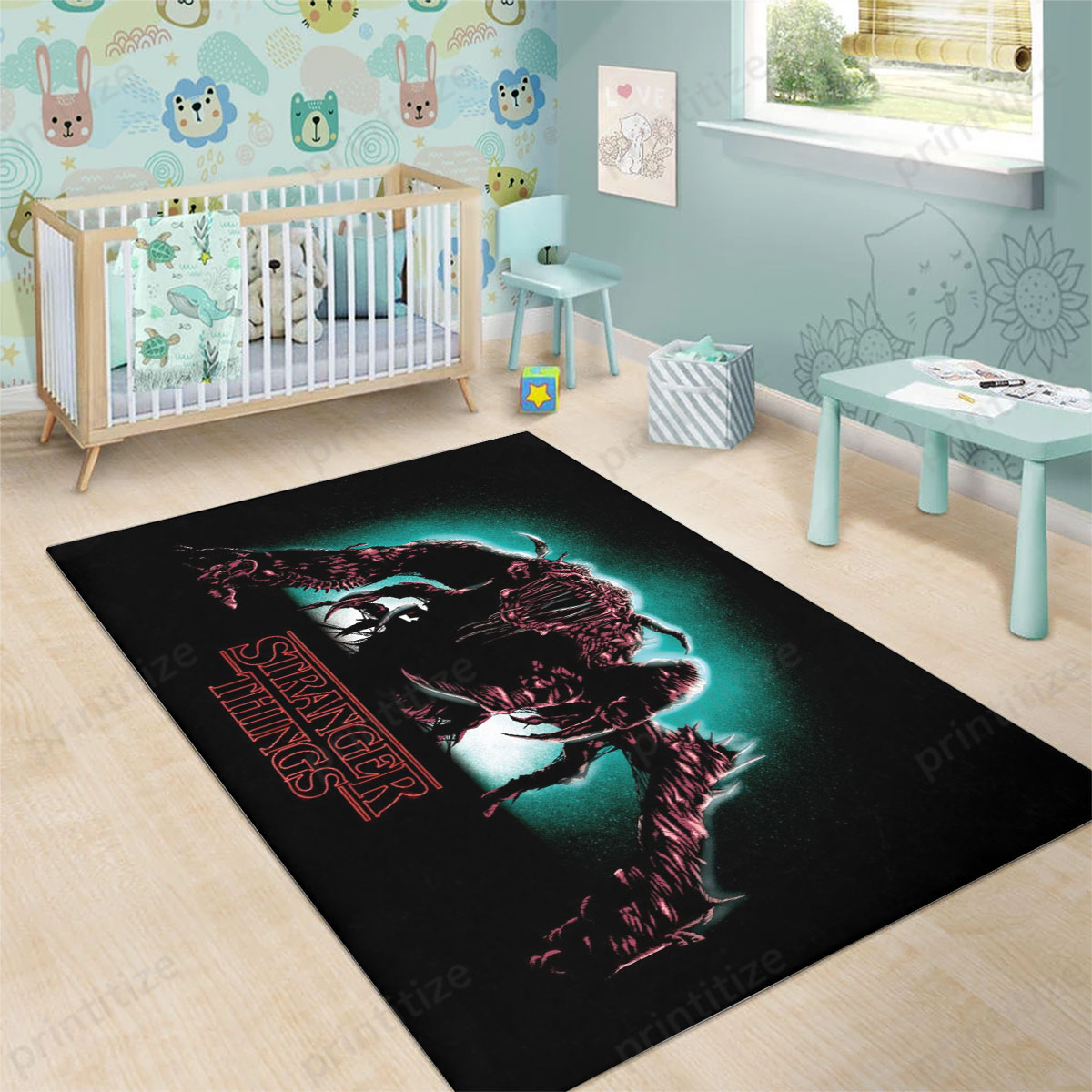 Stranger Things Rug Ideas Buy Stranger Things Monster Iiiustration Rug Online | Free Shipping ...