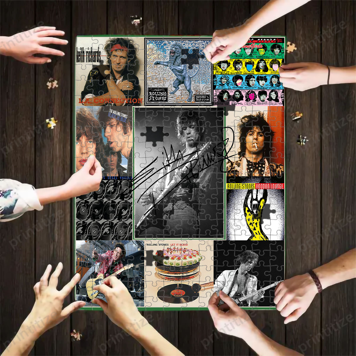 Keith Richards English Musician Albums Puzzle