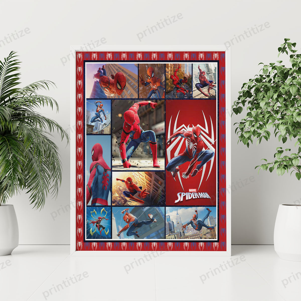 Buy Marvel Spider Man Portrait Poster Online | Free Shipping | Printitize