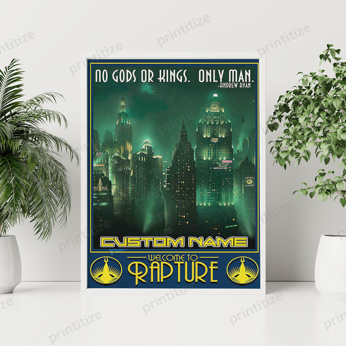 Buy Personalized Custom Name Bioshock Welcome To Rapture Portrait ...