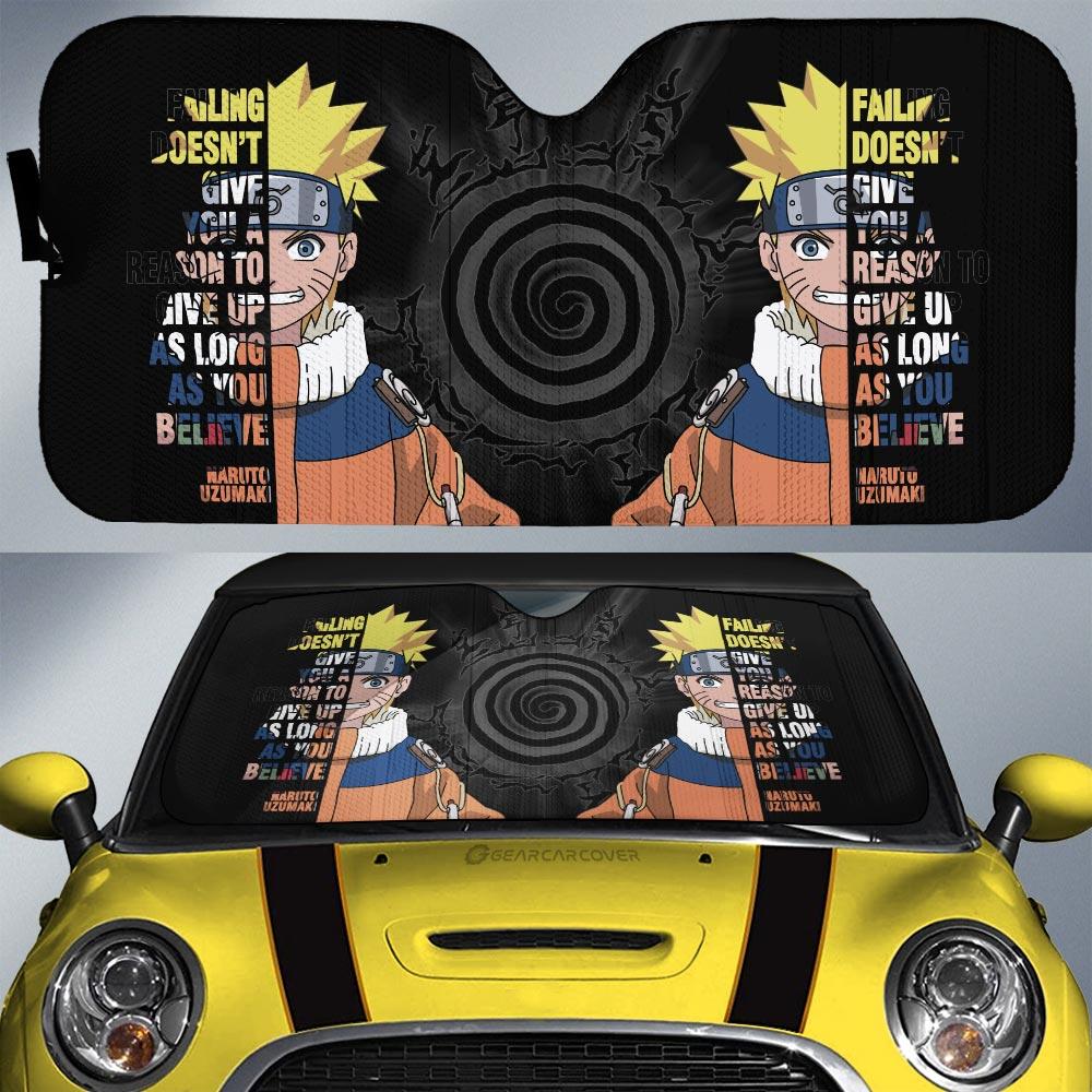 Uzumaki Quotes Car Sun Shade