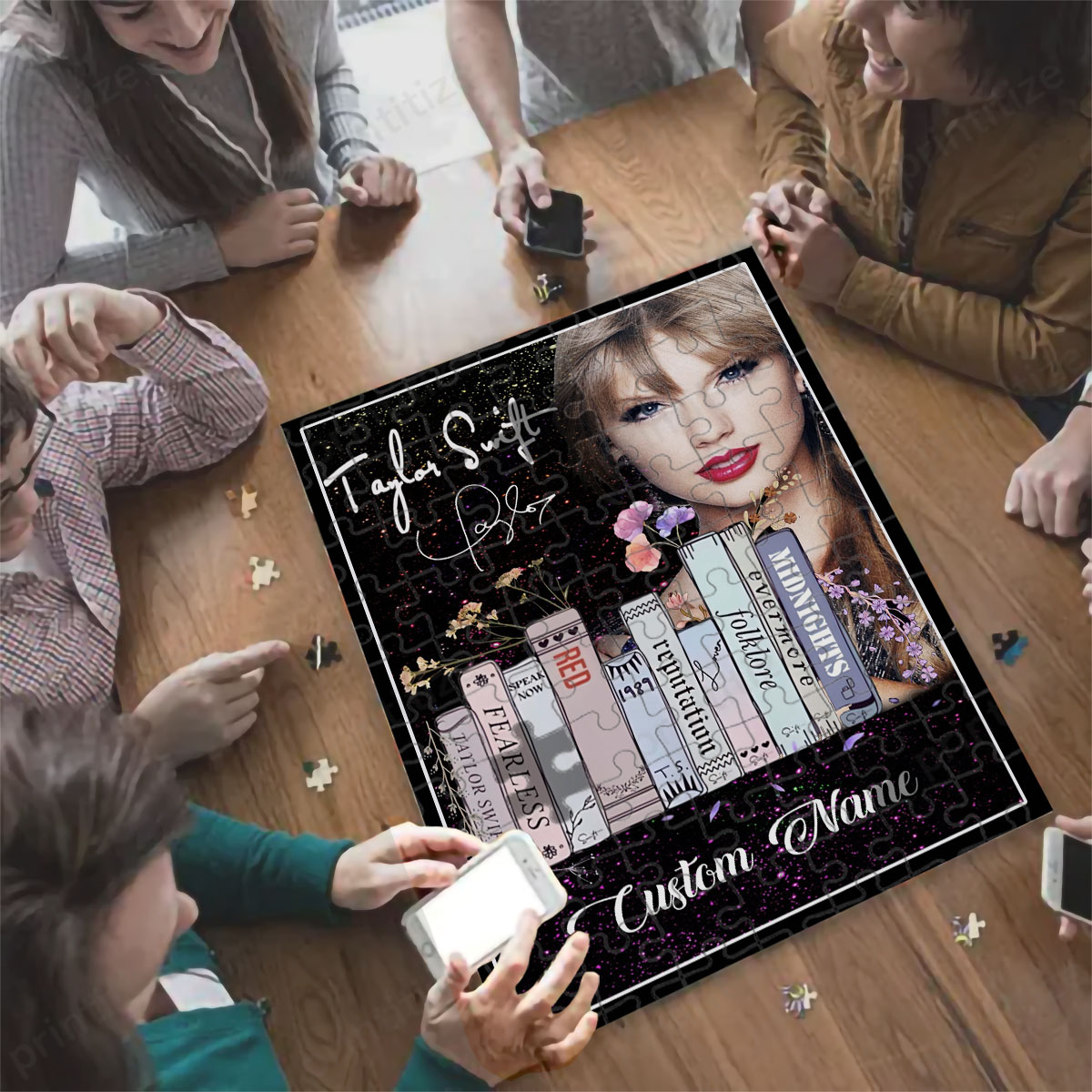 Personalized Custom Name Music Taylor Swift Album Puzzle