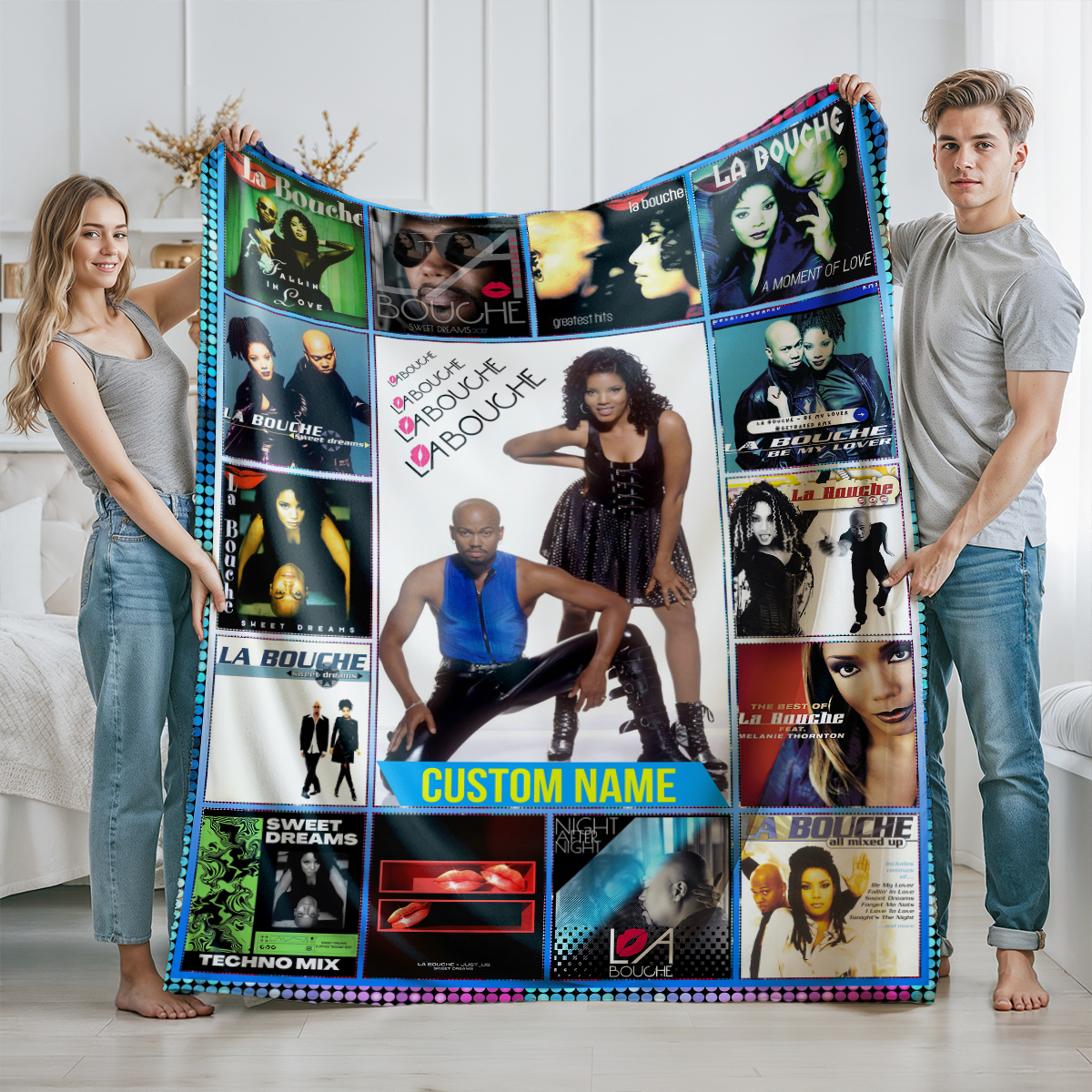 Unique Customized La Bouche Band Album Cover Fleece Blanket