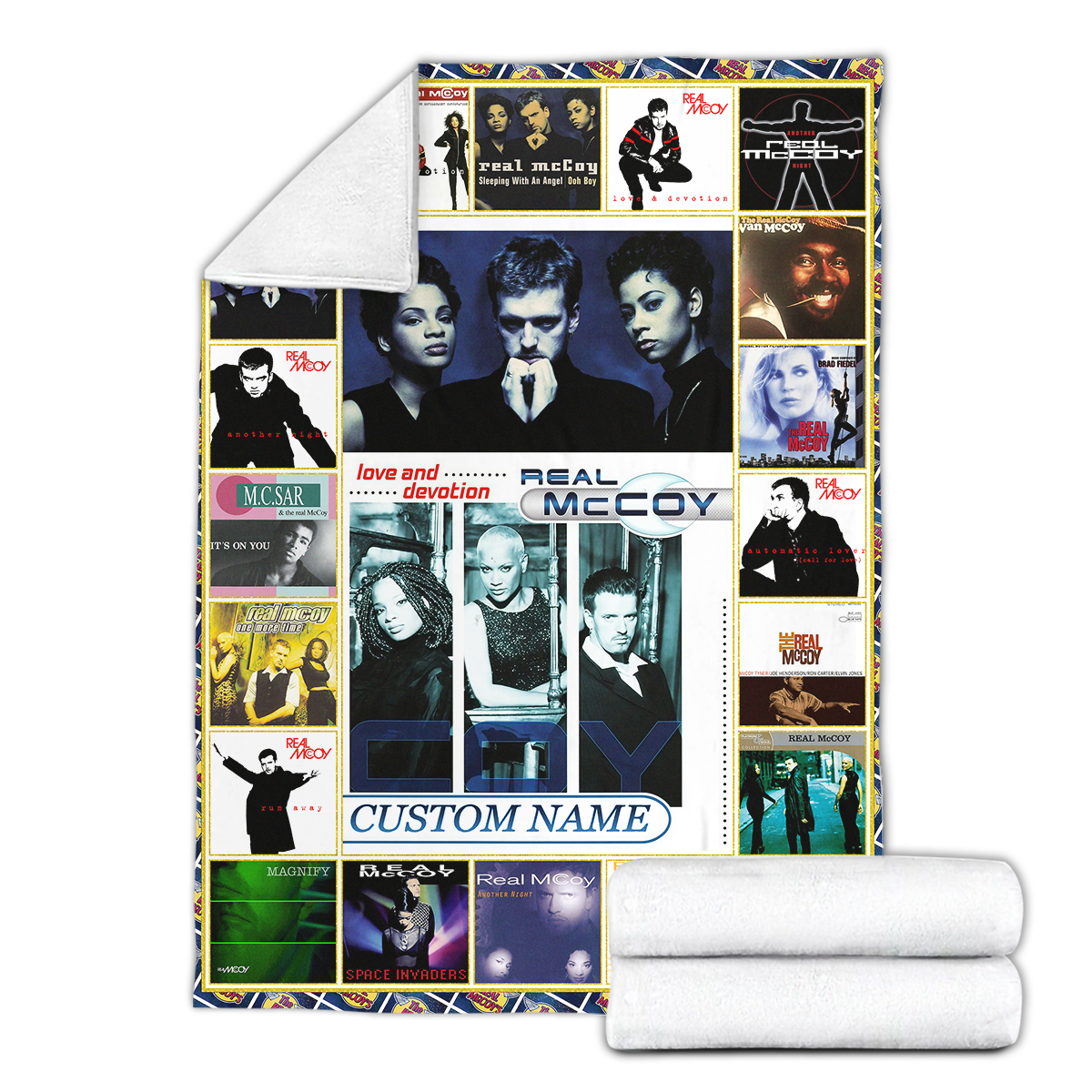 Perfect Custom Real Mccoy Band Album Cover Fleece Blanket